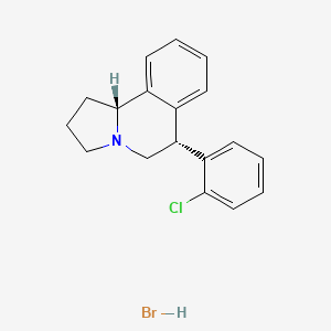 6-(2-Chlorophenyl)-1,2,3,5,6,10b-hexahydropyrrolo(2,1-a)isoquinoline hbr
