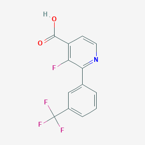 3-Fluoro-2-(3-(trifluoromethyl)phenyl)isonicotinic acid