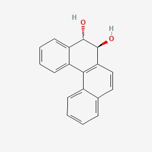 molecular formula C18H14O2 B1207311 Benzo(c)phenanthrene-5,6-diol, 5,6-dihydro-, trans- CAS No. 73093-14-8