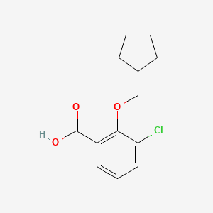 3-Chloro-2-(cyclopentylmethoxy)benzoic acid