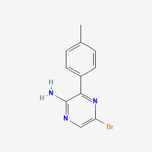 5-Bromo-3-p-tolyl-pyrazin-2-ylamine