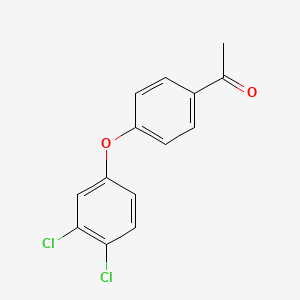 molecular formula C14H10Cl2O2 B12073204 Ethanone, 1-(4-(3,4-dichlorophenoxy)phenyl)- CAS No. 99922-96-0