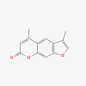 7H-Furo(3,2-g)(1)benzopyran-7-one, 3,5-dimethyl-