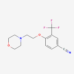 4-(2-Morpholinoethoxy)-3-(trifluoromethyl)benzonitrile