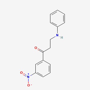 molecular formula C15H14N2O3 B1207333 3-Anilino-1-(3-nitrophenyl)-1-propanone 