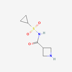 molecular formula C7H12N2O3S B12073338 N-(Cyclopropanesulfonyl)azetidine-3-carboxamide 