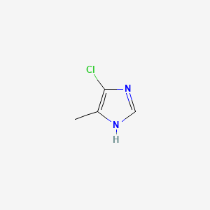 molecular formula C4H5ClN2 B1207334 4-Chloro-5-methyl-1H-imidazole CAS No. 86604-94-6