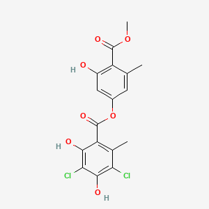 molecular formula C17H14Cl2O7 B1207336 Tumidulin CAS No. 4382-39-2