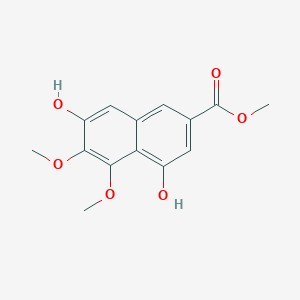 4,7-Dihydroxy-5,6-dimethoxy-2-naphthalenecarboxylic acid methyl ester