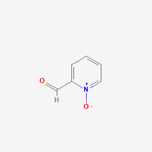 molecular formula C6H5NO2 B1207337 2-Pyridinecarboxaldehyde, 1-oxide CAS No. 7216-40-2