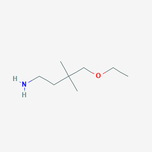 molecular formula C8H19NO B12073384 4-Ethoxy-3,3-dimethyl-butylamine 