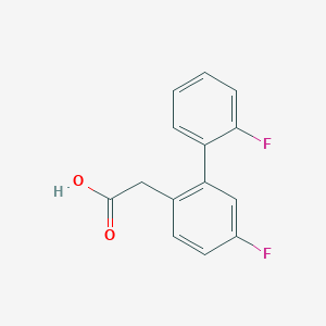 molecular formula C14H10F2O2 B12073392 2-(2',5-Difluoro-[1,1'-biphenyl]-2-yl)acetic acid 