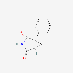 molecular formula C11H9NO2 B1207340 1-Phenyl-3-azabicyclo[3.1.0]hexane-2,4-dione CAS No. 710-96-3