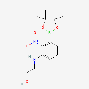 2-((2-Nitro-3-(4,4,5,5-tetramethyl-1,3,2-dioxaborolan-2-yl)phenyl)-amino)ethanol