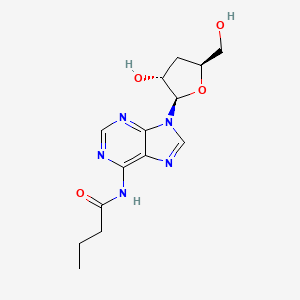 B1207348 3'-Deoxy-N(6)-butyryladenosine CAS No. 85368-95-2