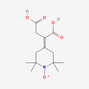 B1207350 [4-(1,2-Dicarboxyethylidene)-2,2,6,6-tetramethylpiperidin-1-yl]oxidanyl CAS No. 3474-22-4