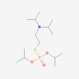B1207353 S-(2-(Bis(1-methylethyl)amino)ethyl) O,O-bis(1-methylethyl) phosphorothioate CAS No. 22259-19-4