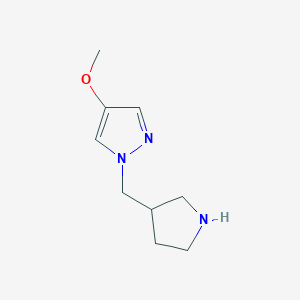 4-Methoxy-1-[(pyrrolidin-3-yl)methyl]-1H-pyrazole