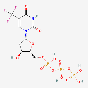 B1207358 5-Trifluoromethyl-2'-deoxyuridine 5'-triphosphate CAS No. 345-03-9