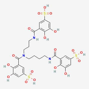 B1207368 N,N',N''-Tris(2,3-dihydroxy-5-sulfobenzoyl)-1,5,10-triazadecane CAS No. 71659-79-5