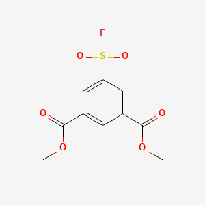 molecular formula C10H9FO6S B12073693 1,3-Dimethyl 5-(fluorosulfonyl)benzene-1,3-dicarboxylate 