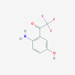 molecular formula C8H6F3NO2 B12073721 2'-Amino-5'-hydroxy-2,2,2-trifluoroacetophenone CAS No. 1233967-23-1