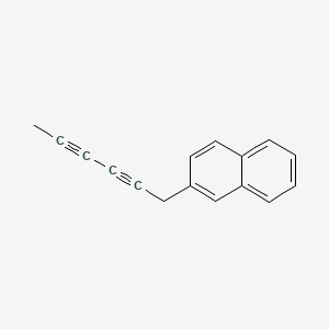 Naphthalene, 2-(2,4-hexadiynyl)-