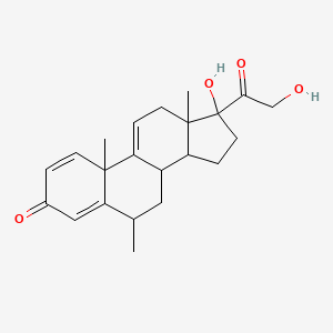 17-hydroxy-17-(2-hydroxyacetyl)-6,10,13-trimethyl-7,8,12,14,15,16-hexahydro-6H-cyclopenta[a]phenanthren-3-one