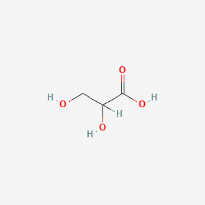 molecular formula C3H6O4 B1207378 甘油酸 CAS No. 473-81-4