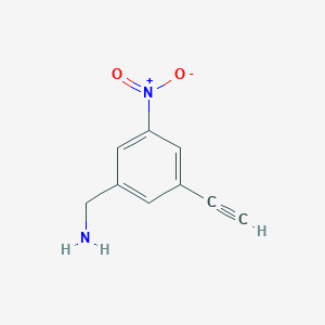 3-Ethynyl-5-nitro-benzylamine