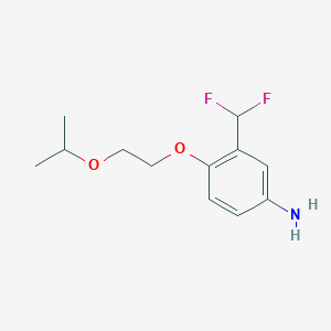 3-(Difluoromethyl)-4-[2-(propan-2-yloxy)ethoxy]aniline