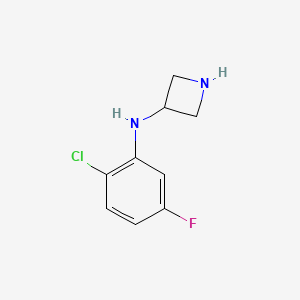 molecular formula C9H10ClFN2 B12073845 N-(2-chloro-5-fluorophenyl)azetidin-3-amine 