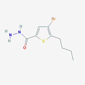 molecular formula C9H13BrN2OS B12073848 4-Bromo-5-butylthiophene-2-carbohydrazide 