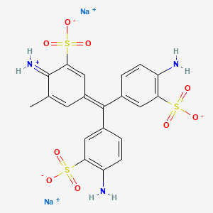 molecular formula C20H17N3Na2O9S3 B1207386 Acid roseine CAS No. 68109-73-9