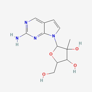 7-(2-C-Methyl-beta-D-ribofuranosyl)-7H-pyrrolo[2,3-d]pyrimidin-2-amine