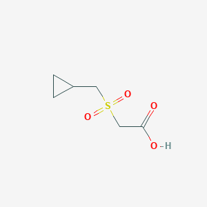 molecular formula C6H10O4S B12073879 2-Cyclopropylmethanesulfonylacetic acid 