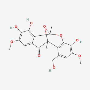 molecular formula C20H20O9 B1207388 Integrastatin A CAS No. 324518-10-7