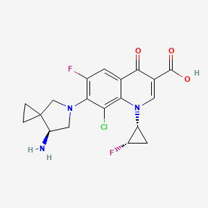 molecular formula C19H18ClF2N3O3 B1207389 シタフロキサシン CAS No. 127254-12-0