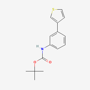 molecular formula C15H17NO2S B12073906 tert-Butyl (3-(thiophen-3-yl)phenyl)carbamate 