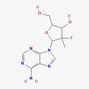 5-(6-Aminopurin-9-yl)-4-fluoro-2-(hydroxymethyl)-4-methyloxolan-3-ol