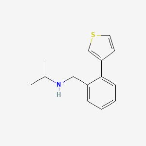 molecular formula C14H17NS B12073965 (Propan-2-yl)({[2-(thiophen-3-yl)phenyl]methyl})amine 