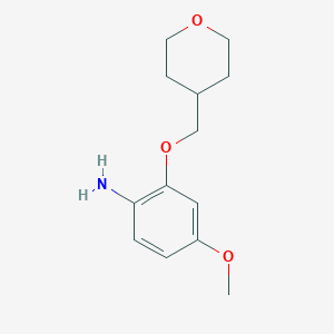 4-Methoxy-2-[(oxan-4-yl)methoxy]aniline