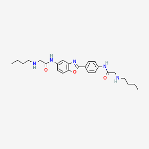 2-(butylamino)-N-[4-[5-[[2-(butylamino)-1-oxoethyl]amino]-1,3-benzoxazol-2-yl]phenyl]acetamide