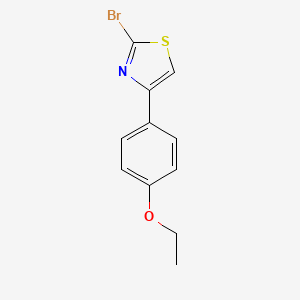 molecular formula C11H10BrNOS B12074097 2-Bromo-4-(4-ethoxyphenyl)thiazole CAS No. 99983-24-1