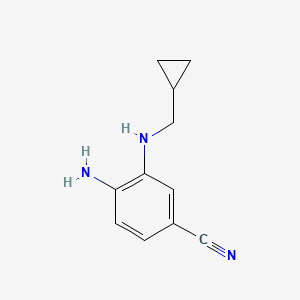 4-Amino-3-(cyclopropylmethylamino)benzonitrile