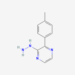 molecular formula C11H12N4 B12074144 2-Hydrazinyl-3-(p-tolyl)pyrazine 