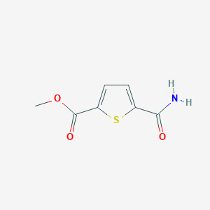 molecular formula C7H7NO3S B12074159 Methyl 5-carbamoylthiophene-2-carboxylate 