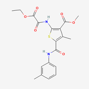 Methyl 2-[(2-ethoxy-2-oxoacetyl)amino]-4-methyl-5-[(3-methylphenyl)carbamoyl]thiophene-3-carboxylate