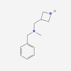 molecular formula C12H18N2 B12074222 [(Azetidin-3-yl)methyl](benzyl)methylamine 