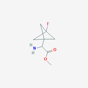 Methyl 2-amino-2-(3-fluorobicyclo[1.1.1]pentan-1-yl)acetate